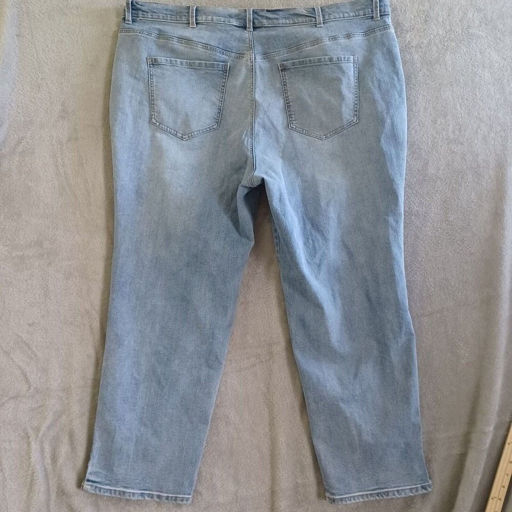 Gloria Vanderbilt Amanda Jeans 24W Ankle Straight Leg Light Wash Stretch Comfort - Picture 2 of 9